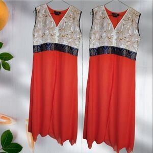 Garb red casual kurti tunic-dress